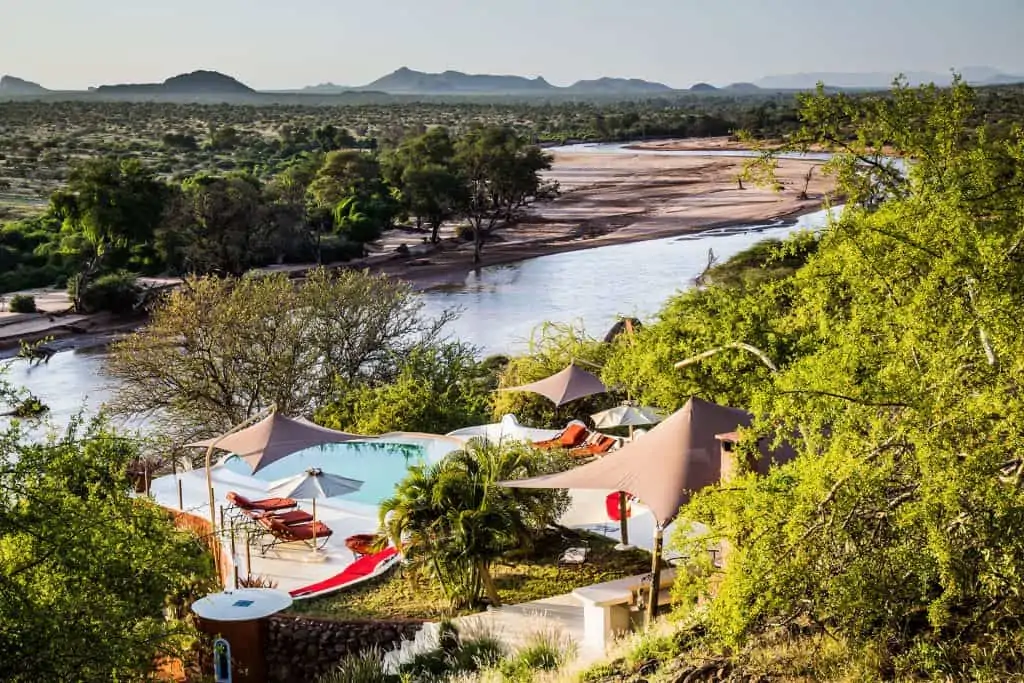 Sasaab Samburu pool panorama