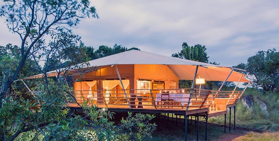 Midrange safari lodge accommodation in Kenya